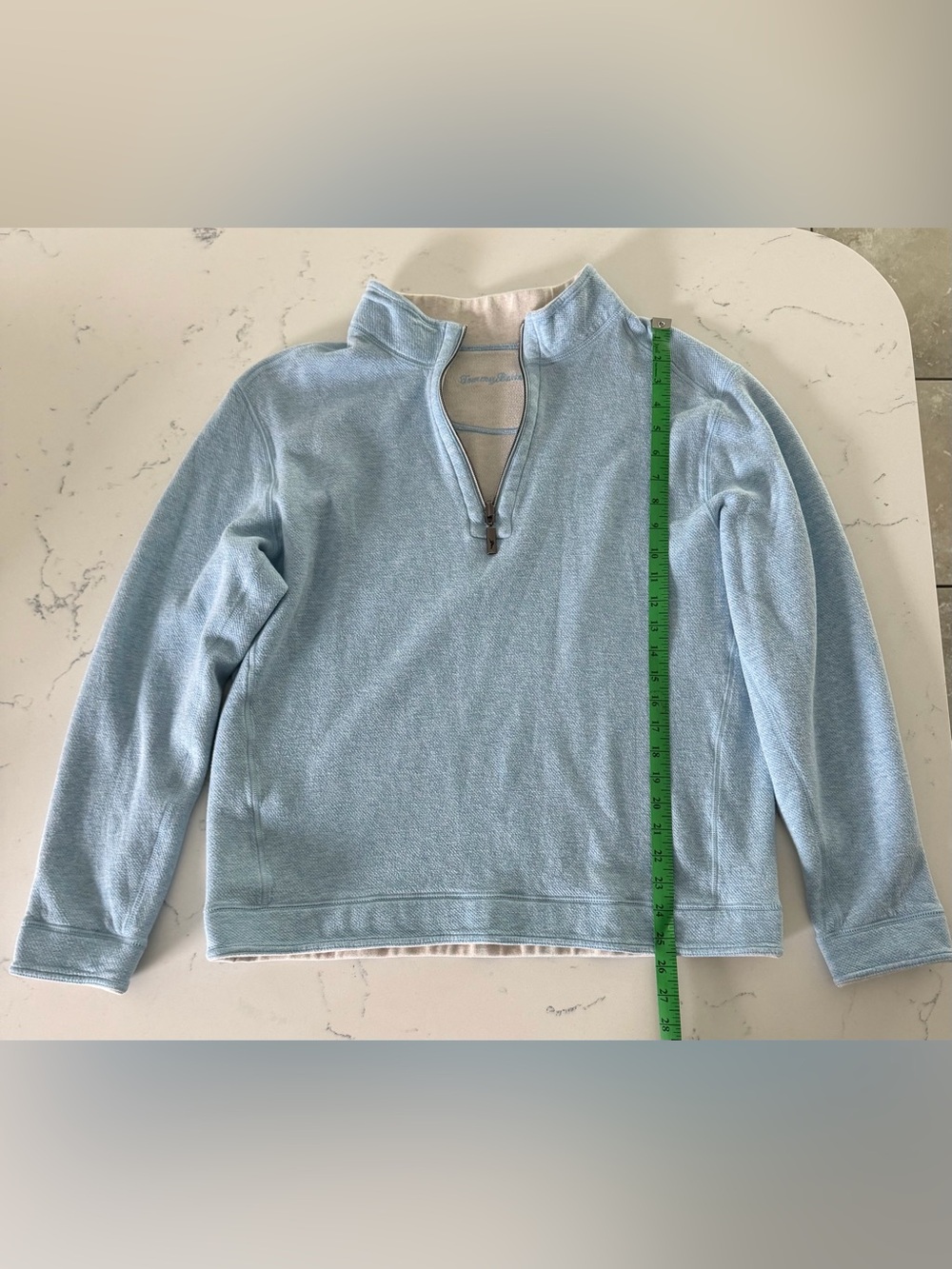Reversible Tommy Bahama Blue Half-Zip Men's Sweater